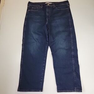 Vintage Levi Strauss Signature Jeans Mens Size 32 Wide Straight Leg Dark Wash‎
